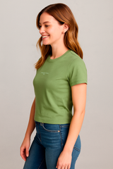 Camiseta Para Mujer Aero Girls Fashion Graphics Hedge Green RS053