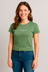 Camiseta Para Mujer Aero Girls Fashion Graphics Hedge Green RS053