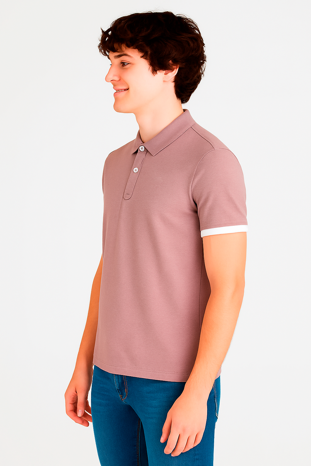 Camiseta Polo Para Hombre Aero Guys SS Novelty Polo Dawn Pink 9452