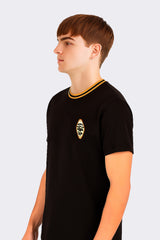 Camiseta para Hombre Aero Guys SS Novelty Polo Dark Black PEANUTS0140