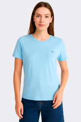 Camiseta Para Mujer Aero Girls Solid SS Porcelain Blue 4204