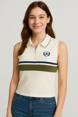 Top Para Mujer Aero Graphic Polo Birch 1307