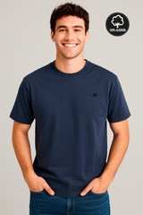 Camiseta Para Hombre Aero BC SS Knits Cadet Navy 9922 / 100% ALGODÓN