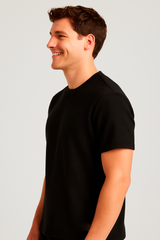Camiseta Para Hombre Aero BC SS Knits Dark Black (Oversize) 8999
