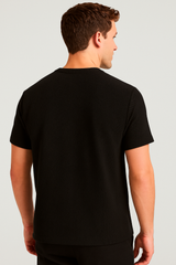 Camiseta Para Hombre Aero BC SS Knits Dark Black (Oversize) 8999