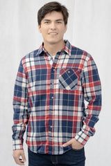 Camisa Para Hombre Aero Guys Ls Woven Shirts Tomato Puree 8837