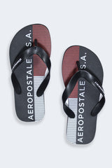 Sandalias Para Hombre Aero Guys Rubber Flip Flops Black Fox 8276