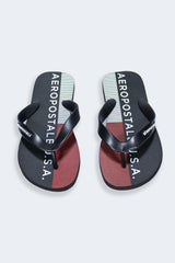 Sandalias Para Hombre Aero Guys Rubber Flip Flops Black Fox 8276