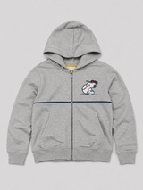 Buzo de manga larga Kids Aero B Zip Front Light Heather Grey PEANUTS304