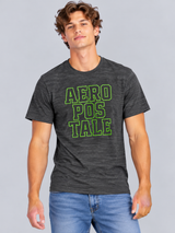 Camiseta Para Hombre Aero Level 2 Graphic Tees Drak Black 4812