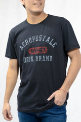 Camiseta Para Hombre Level 1 Graphic Tees Aero Level 1 Graphic Tees Black Black 7465