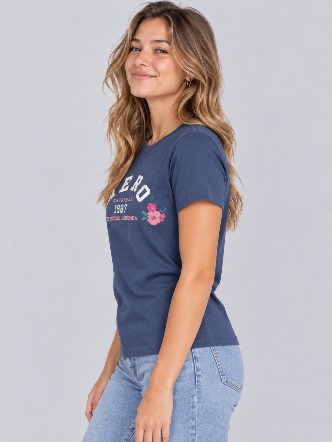Camiseta Para Mujer Aero Graphic level 2 Cadet Navy 6863