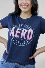 Camiseta Para Mujer Graphic Level 2 Aero Graphic Level 2 Cadet Navy Cadet Navy 6239