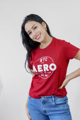 Camiseta Para Mujer Graphic Level 2 Aero Graphic Level 2 Namib Red Namib Red 8164