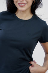 Camiseta Basica Para Mujer Girls Solid Ss Aero Girls Solid Ss Dark Black Dark Black 4078