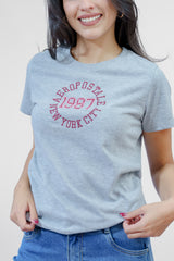 Camiseta Para Mujer Graphic Level 2 Aero Graphic Level 2 Lhg Light Heather Grey 6273