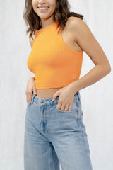 Top Para Mujer Fashion Bare Solid Aero Fashion Bare Solid Jaffa Orange Orange 9513