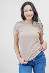 Camiseta Basica Para Mujer Girls Solid Ss Aero Girls Solid Ss True Khaki True Khaki 4078