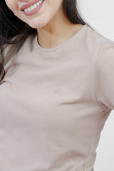 Camiseta Basica Para Mujer Girls Solid Ss Aero Girls Solid Ss True Khaki True Khaki 4078