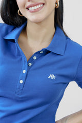 Camiseta Polo Para Mujer Solid Polo Aero Solid Polo Varsity Blue Varsity Blue 4164