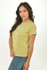 Camiseta Para Mujer Aero Graphic Level 2 Aspen Gold 6444