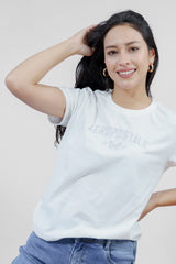 Camiseta Para Mujer Graphic Level 2 Aero Graphic Level 2 Cream Cream 6444