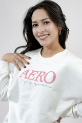 Buzo Para Mujer Girls Fleece Crew Aero Girls Fleece Crew Cream Cream 3063