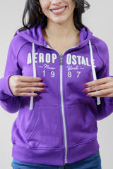 Buzo Para Mujer Girls Fleece Zip Front Aero Girls Fleece Zip Front Parachute Purple Parachute Purple 3360