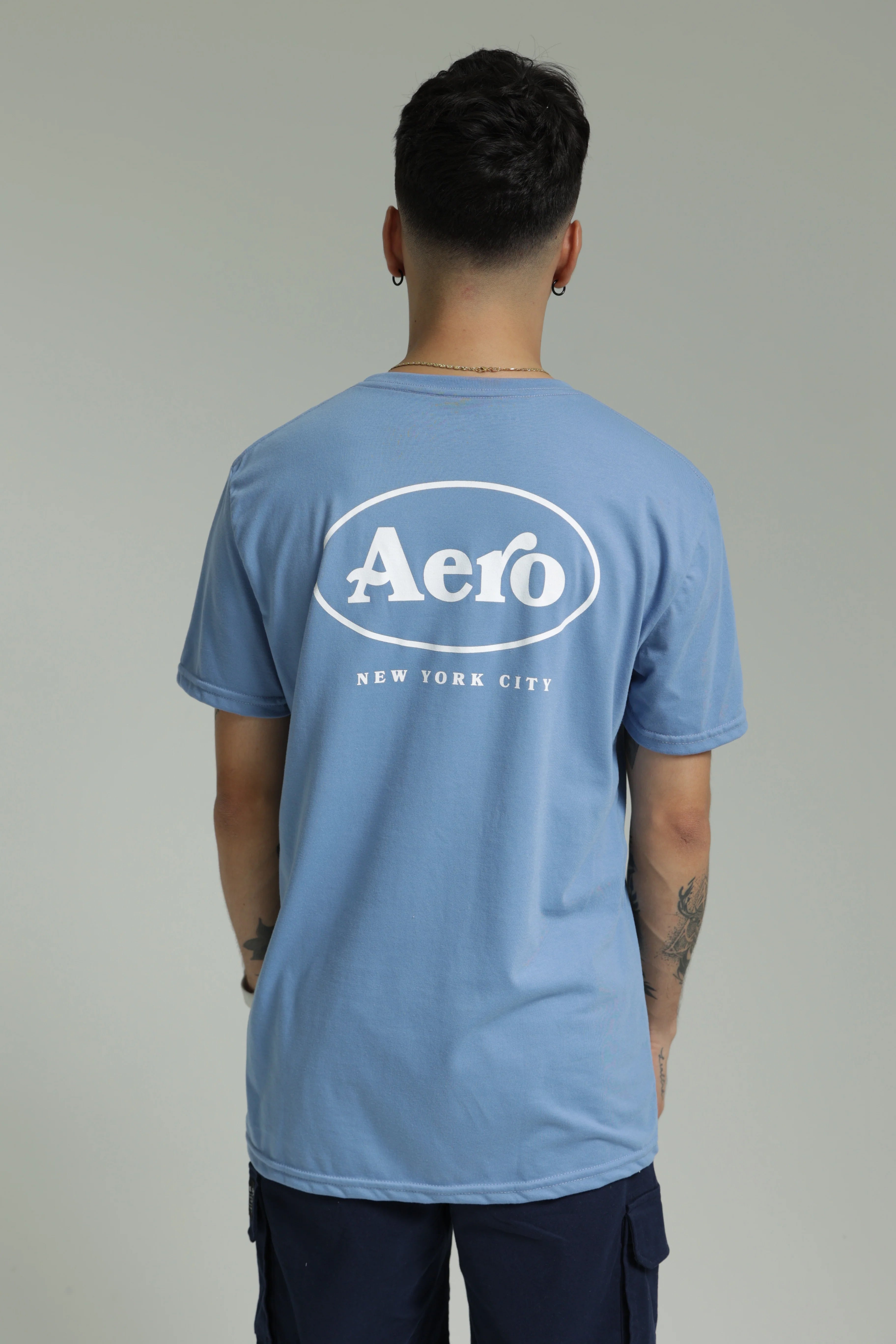 Camiseta Para Hombre Level 2 Graphic Tees Aero Level 2 Graphic Tees Aegean Blue Aegean Blue 1590