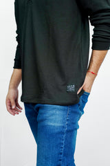 Hombre Guys Ls Henley Aero Guys Ls Henley Dark Black Dark Black 3772