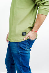Camisa Para Hombre Guys Ls Henley Aero Guys Ls Henley Cloover Green Green 3772