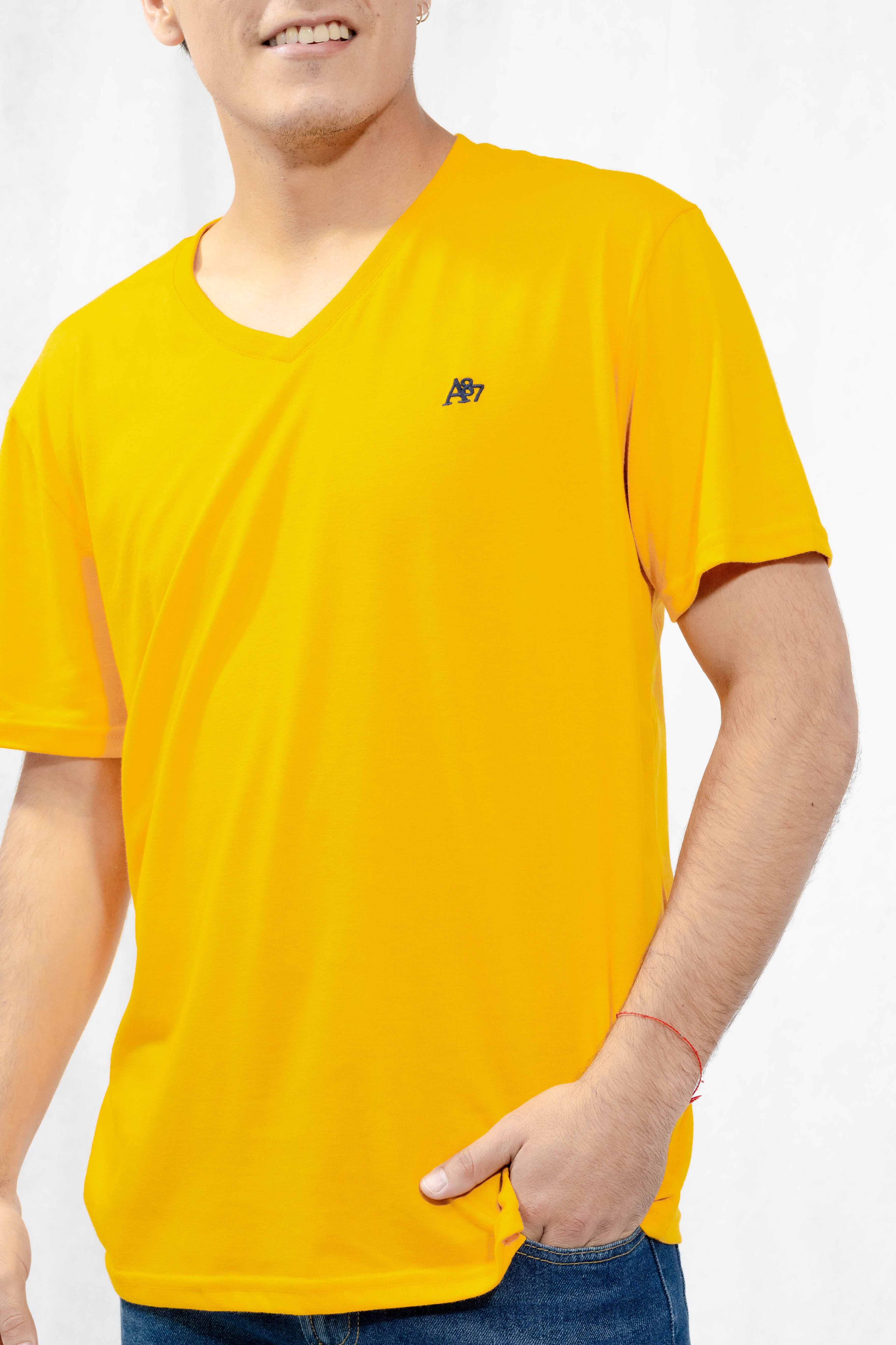 Camiseta Basica Para Hombre Guys Ss Tees Aero Guys Ss Tees Cadmiun Yellow Cadmiun Yellow 1538