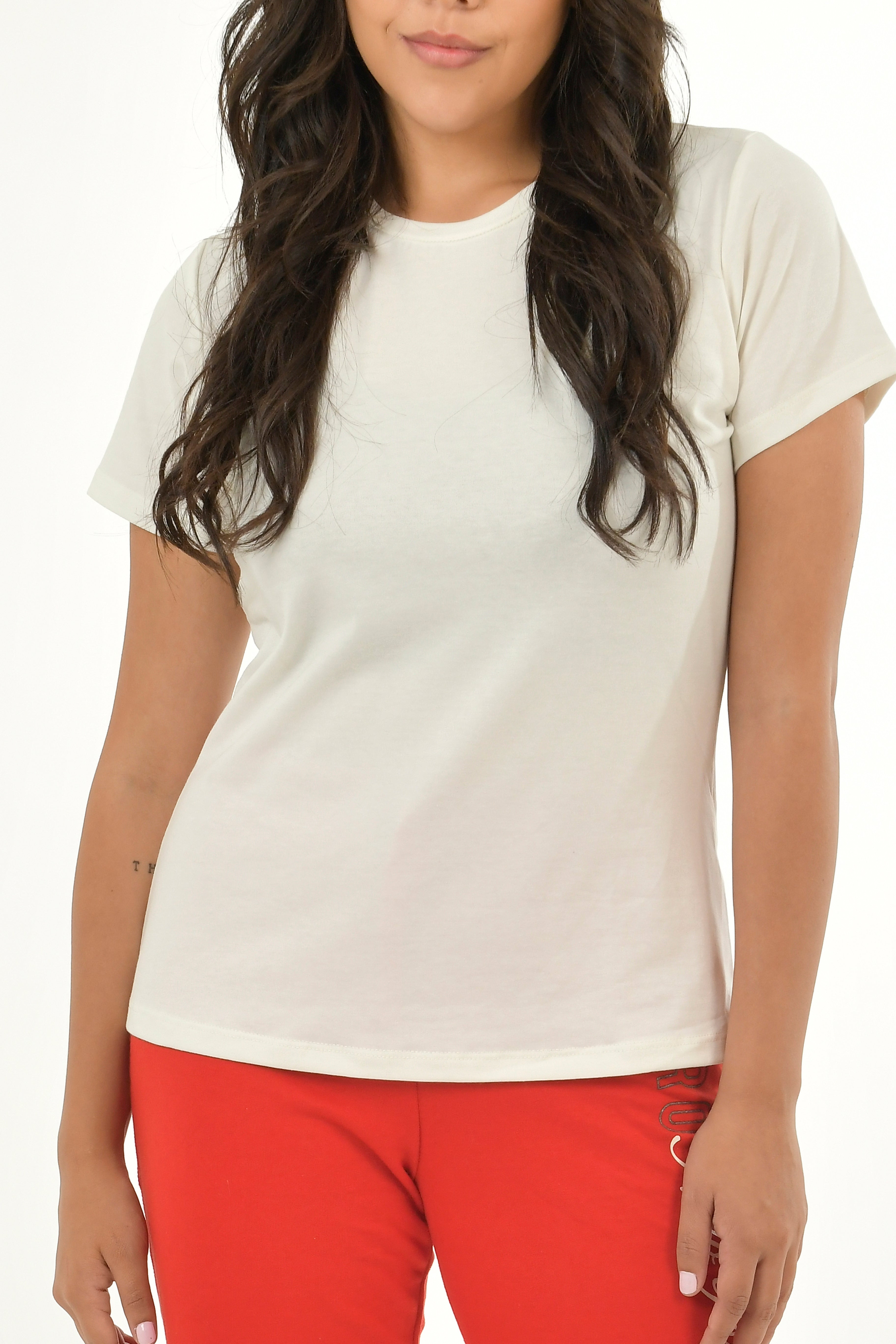 Camiseta Para Mujer Aero Girls Solid Ss Tofu 4204