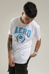 Camiseta Para Hombre Level 2 Graphic Tees Aero Level 2 Graphic Tees Bright White White 4192