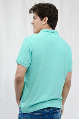 Polo Para Hombre Aero Guys Ss Solid Polo Mint Candy Neon 7907