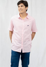 Camisa Para Hombre Guys Ss Woven Shirts Aero Guys Ss Woven Shirts Shell Pink Pink 8770