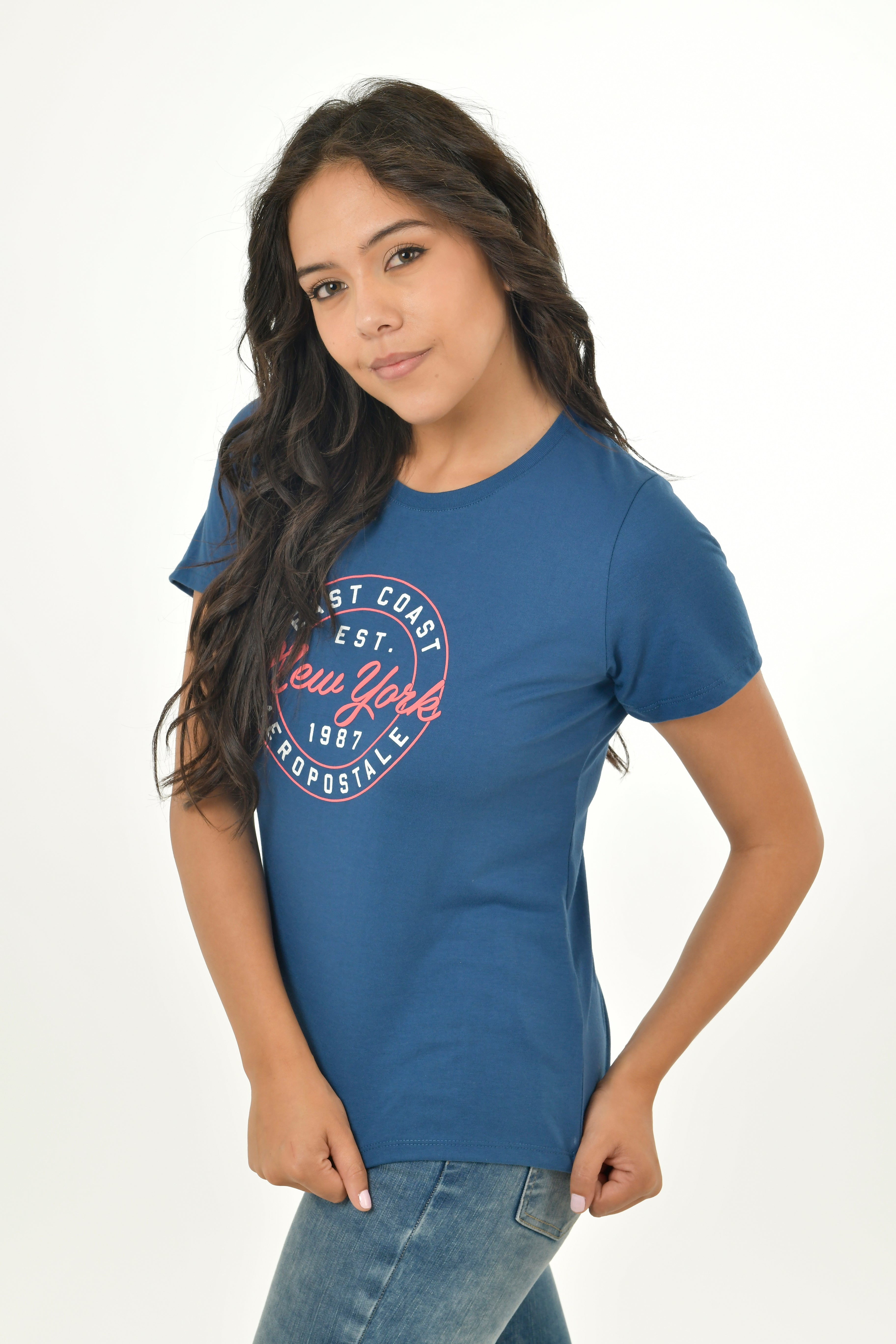 Camiseta Para Mujer Aero Graphic Level 2 Cadet Navy 6593