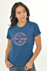 Camiseta Para Mujer Aero Graphic Level 2 Cadet Navy 6593