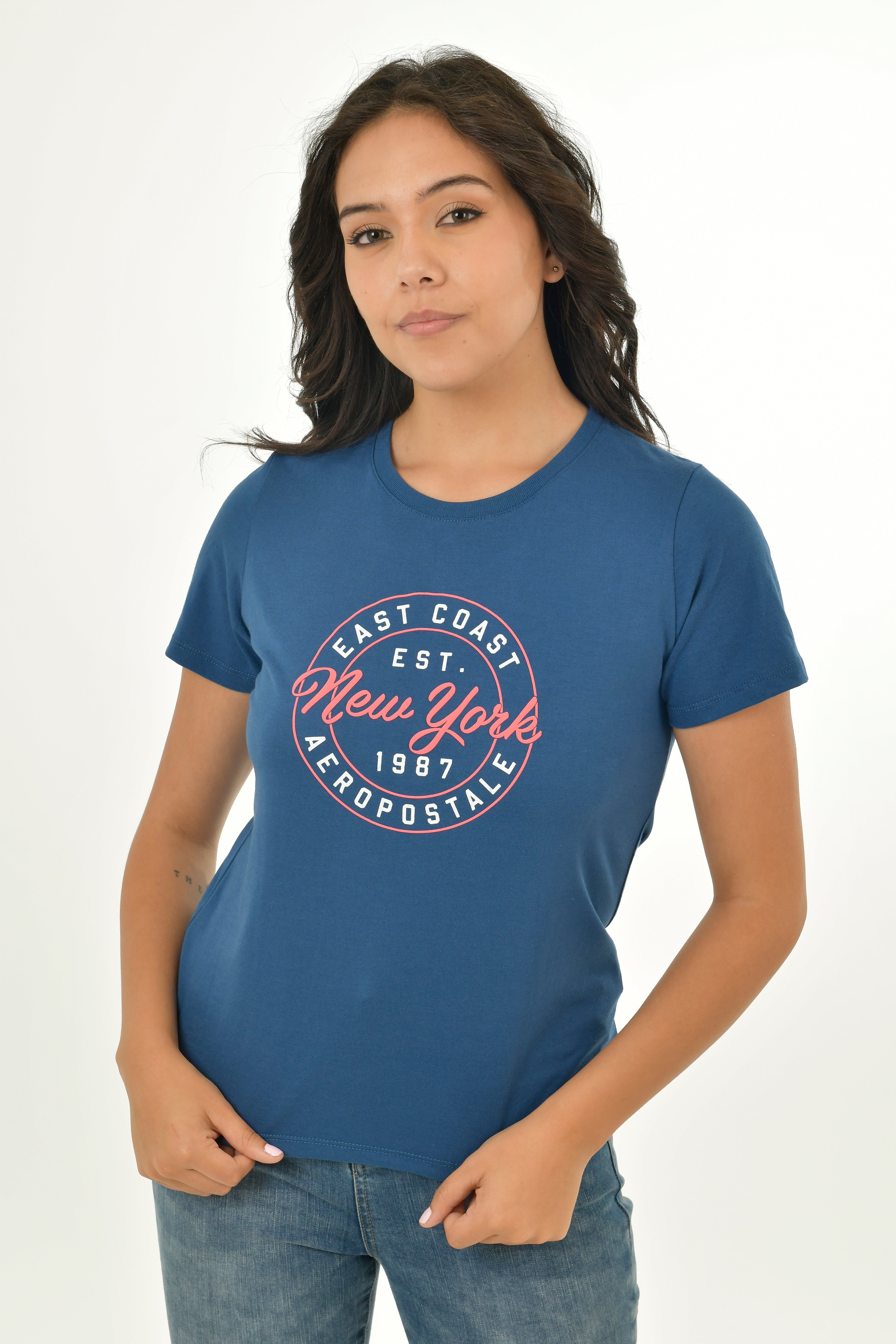 Camiseta Para Mujer Aero Graphic Level 2 Cadet Navy 6593