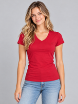 Camiseta Para Mujer Aero Girls Solid Ss True Red 6505