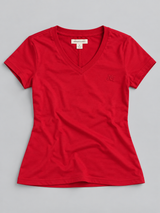 Camiseta Para Mujer Aero Girls Solid Ss True Red 6505