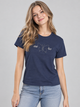 Camiseta Para Mujer Aero Graphic Level 2  Cadet Navy 6932