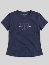 Camiseta Para Mujer Aero Graphic Level 2  Cadet Navy 6932