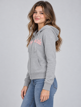 Buzo Para Mujer Aero Girs  Fleece Zip Front Light Heather Grey 3861