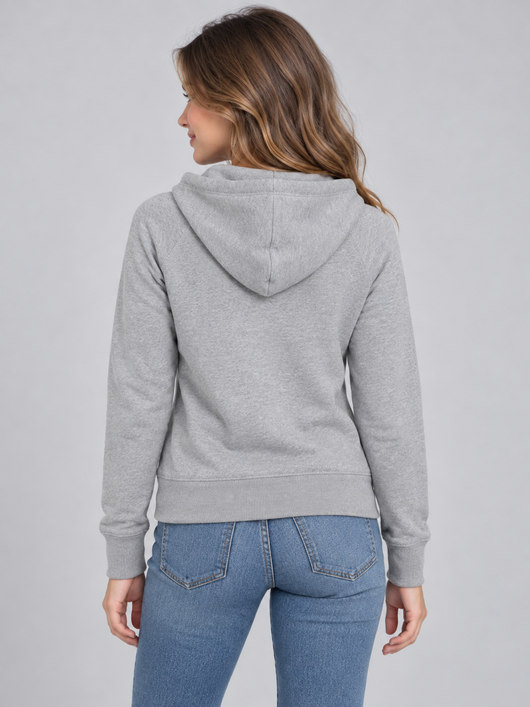 Buzo Para Mujer Aero Girs  Fleece Zip Front Light Heather Grey 3861