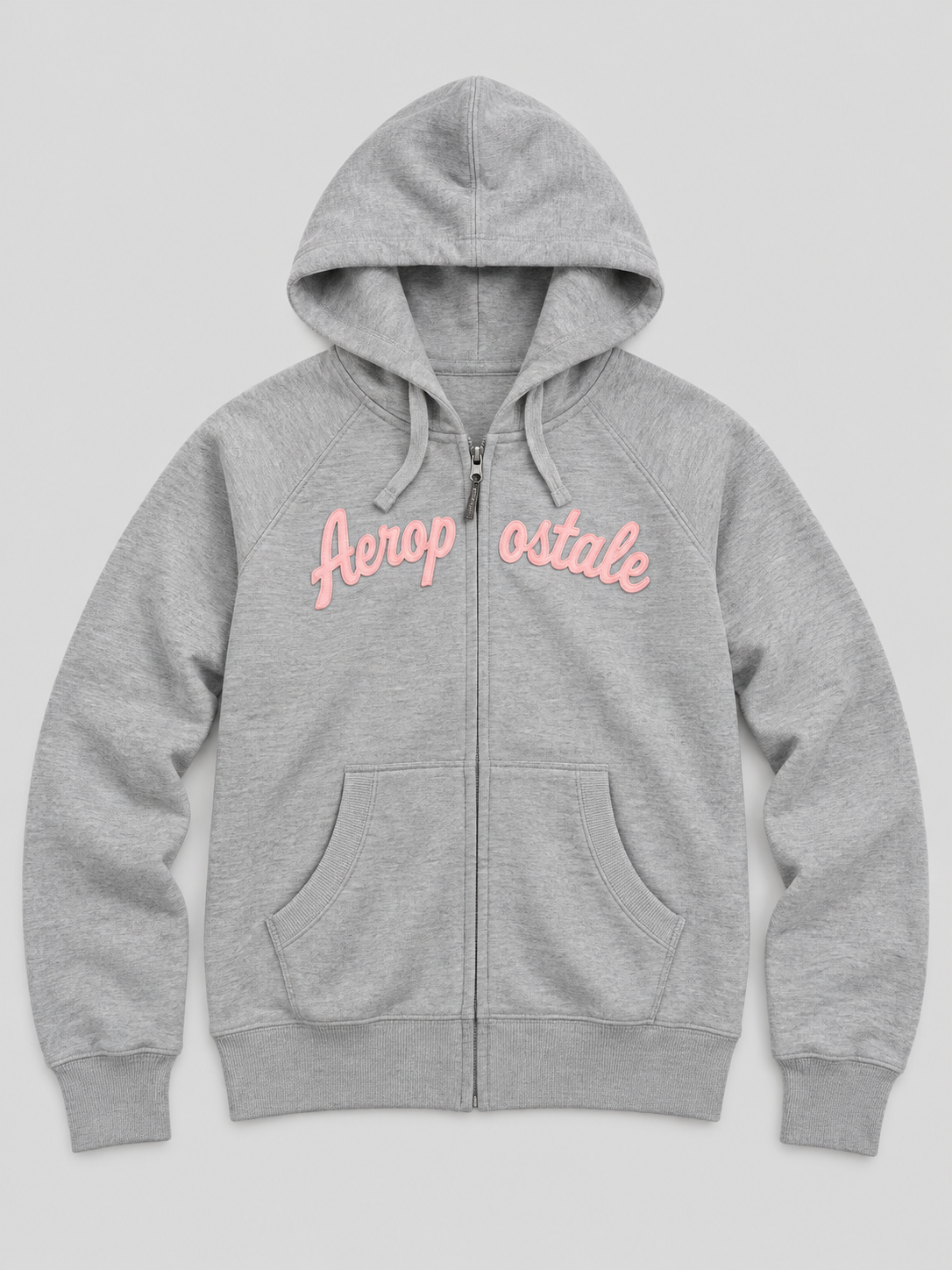 Buzo Para Mujer Aero Girs  Fleece Zip Front Light Heather Grey 3861