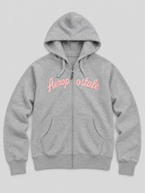 Buzo Para Mujer Aero Girs  Fleece Zip Front Light Heather Grey 3861