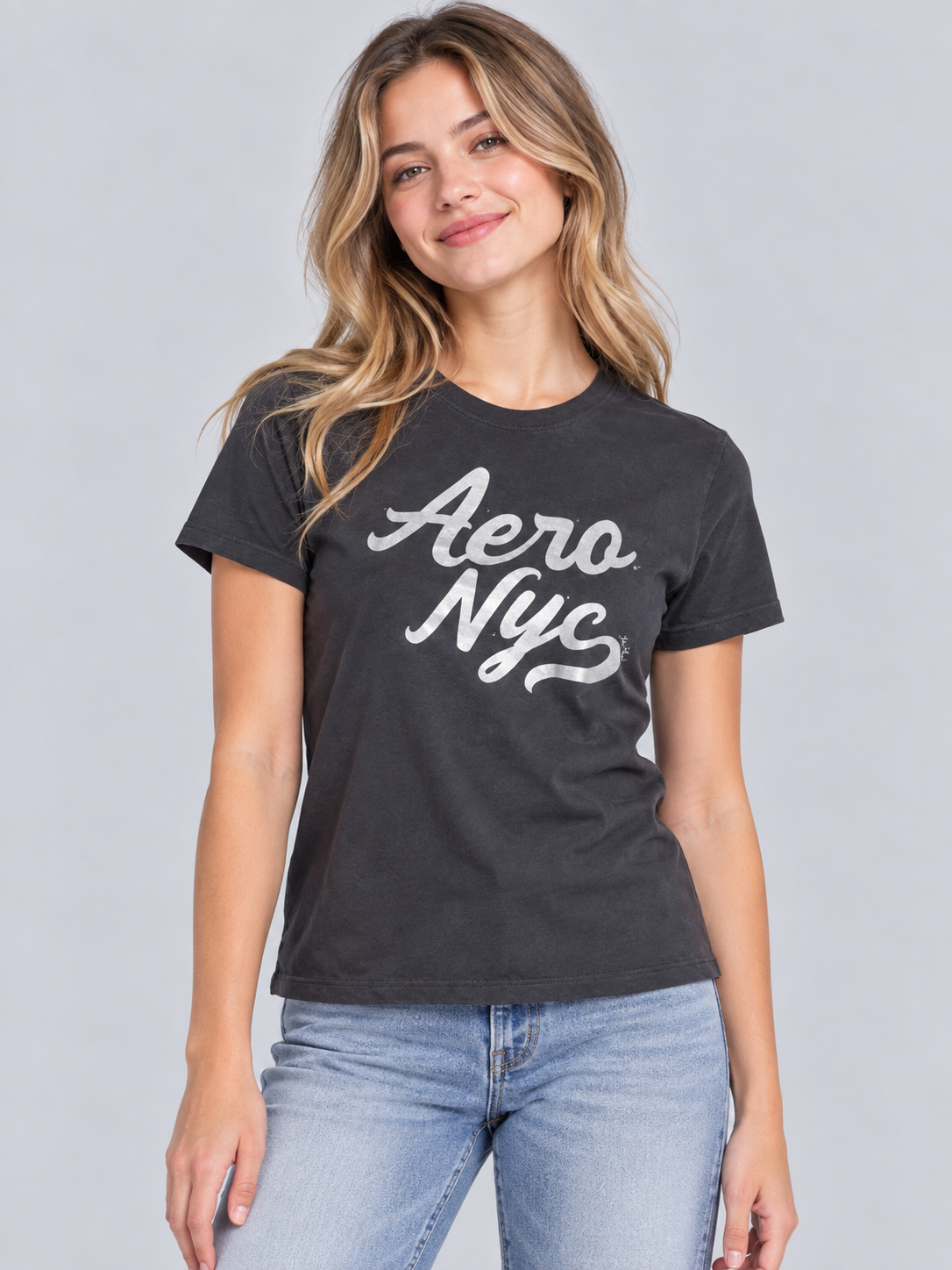 Camiseta Para Mujer Aero Graphic Level 1 Drak Black 7358