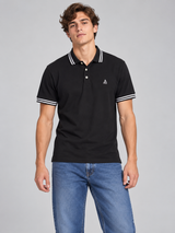 Camiseta Polo Aero Guys SS Novelty Polo Dark Black 8788