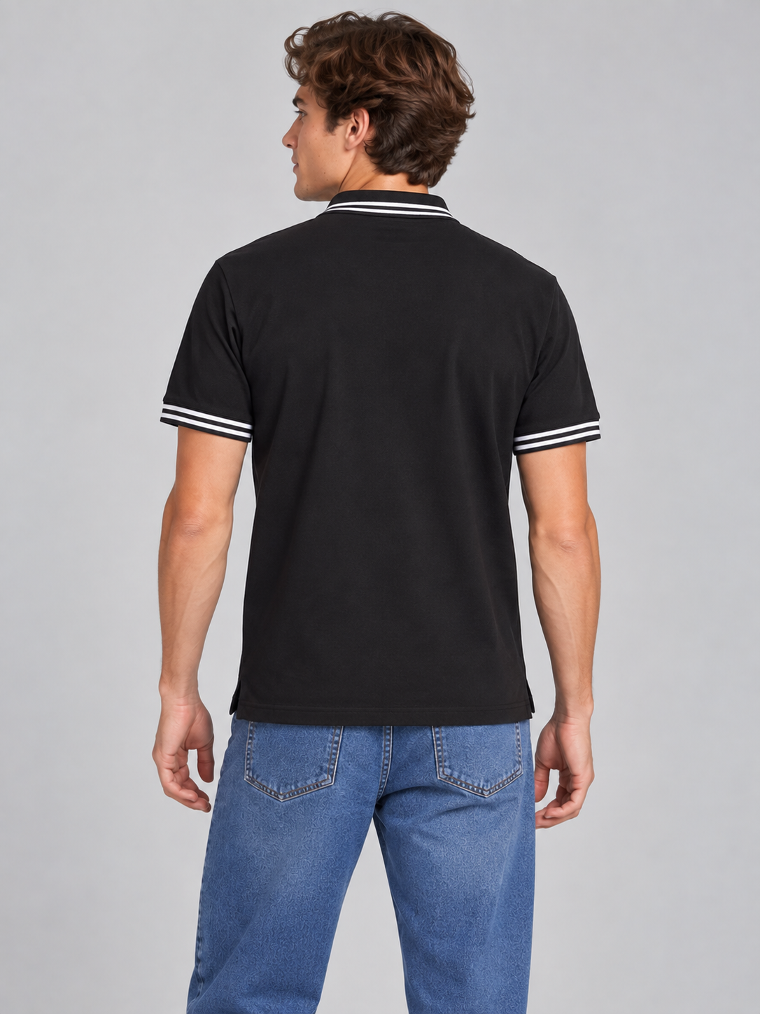 Camiseta Polo Aero Guys SS Novelty Polo Dark Black 8788